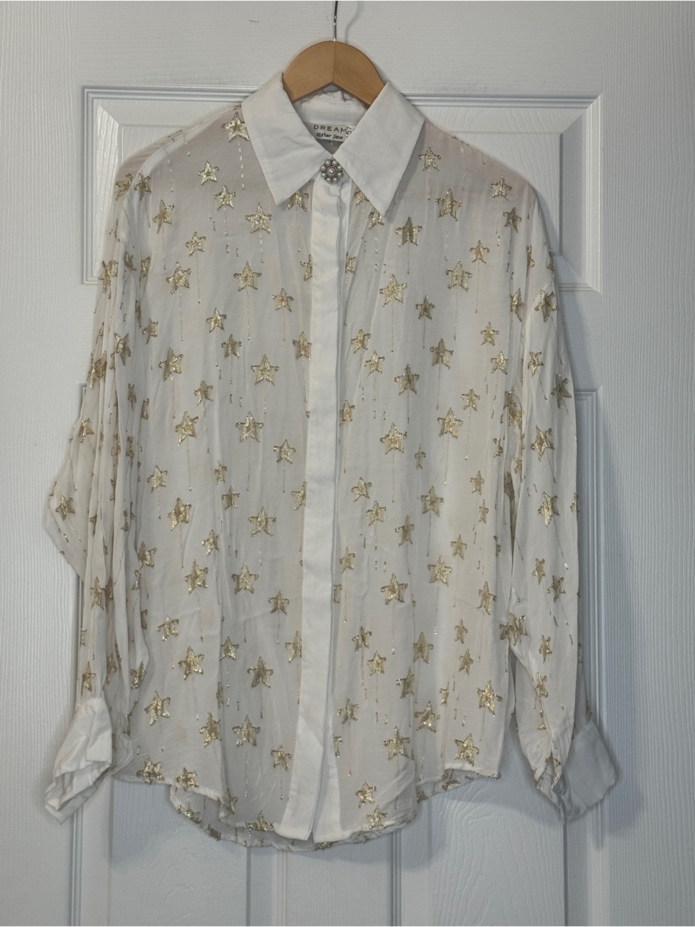 Sister Jane Dream star button up top